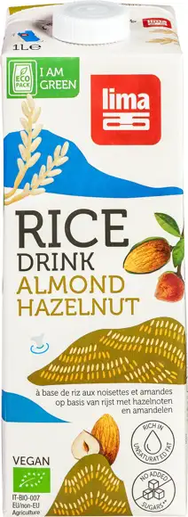 Rijstdrink hazelnoot amandel 1 l