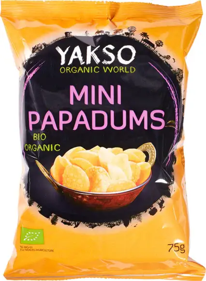 Mini papadums 75 g