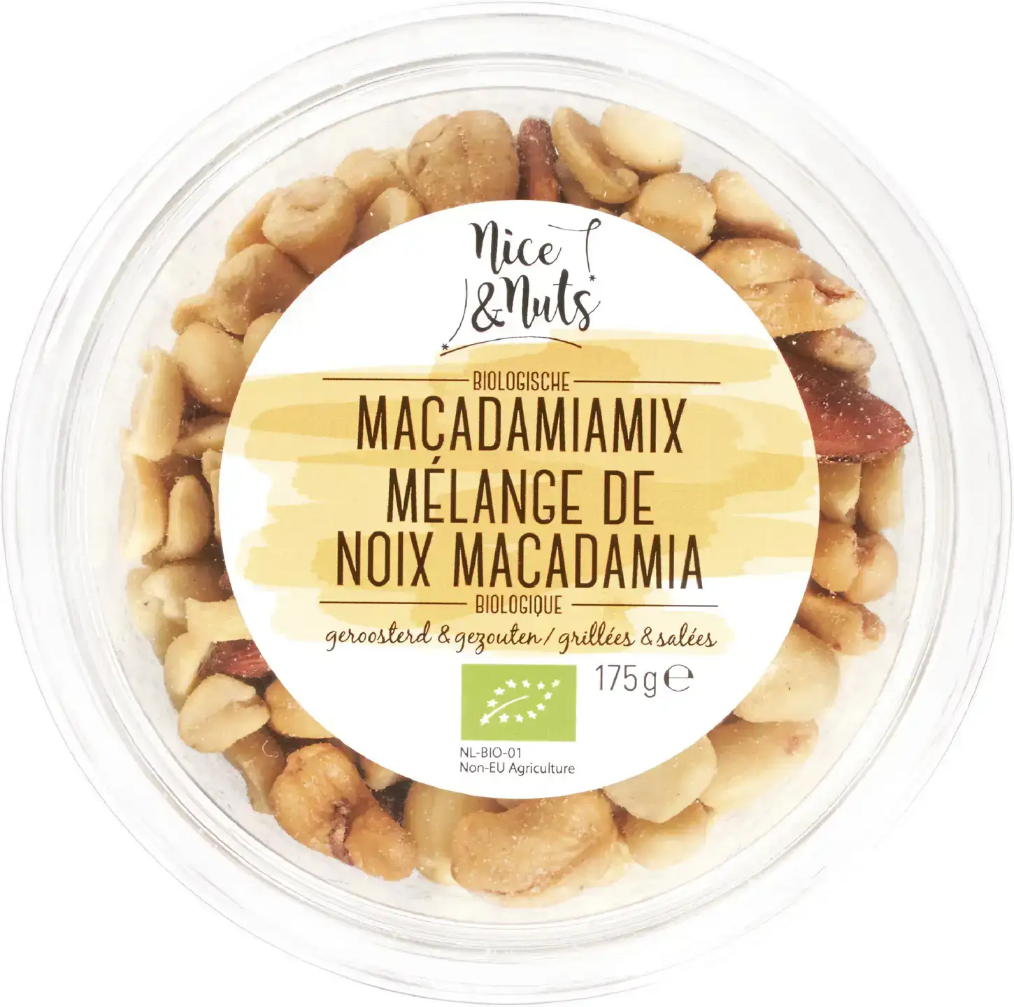Gezouten macadamiamix