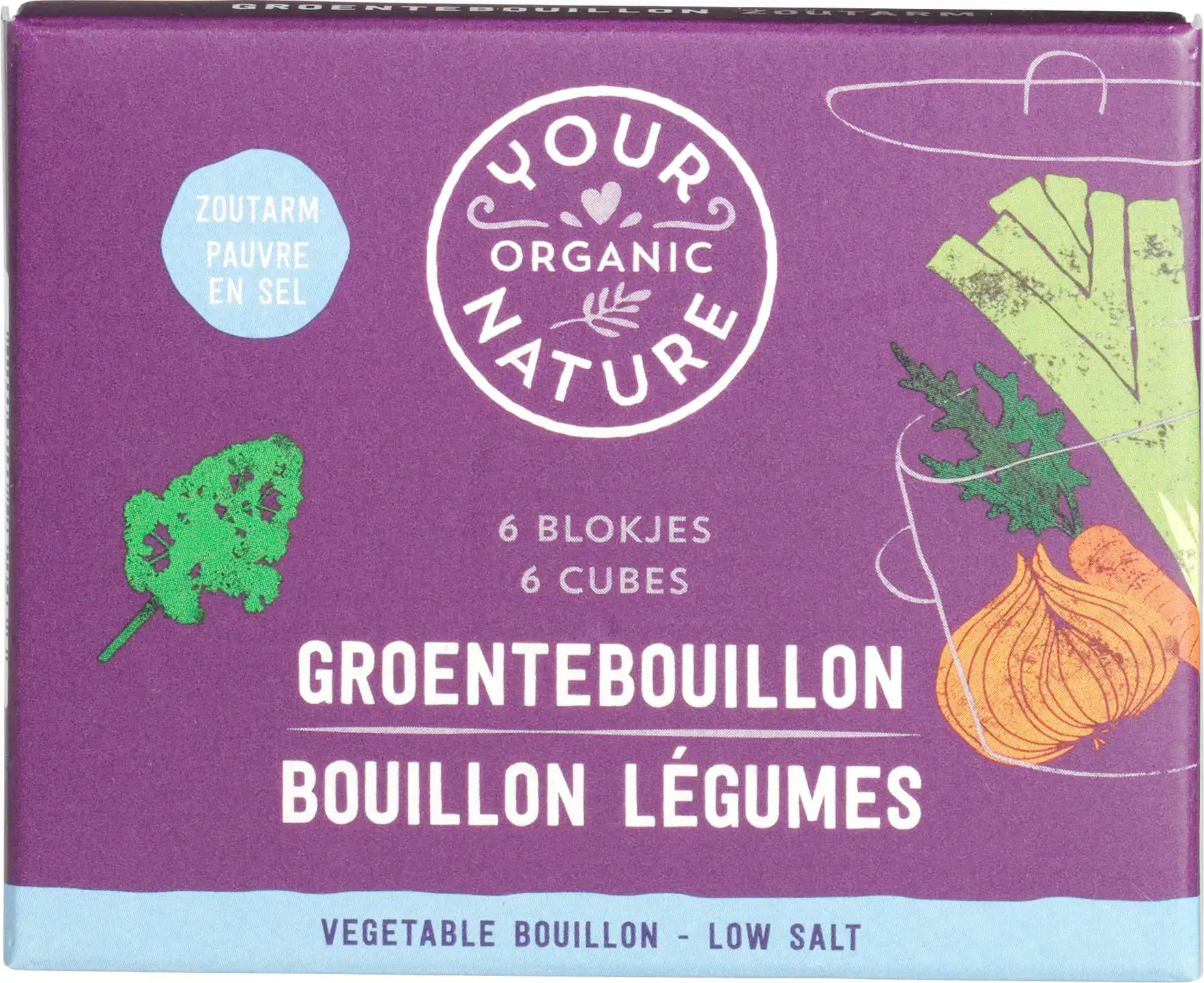 Groentebouillonblokjes zoutarm