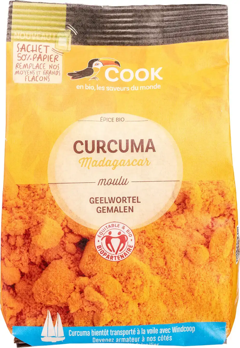 Gemalen kurkuma