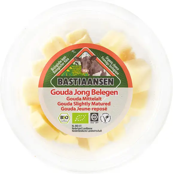 Jong belegen kaasblokjes 120 g