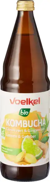Kombucha limoen & gember 750 ml