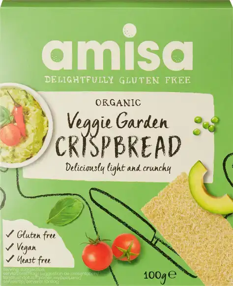 Glutenvrije groentecrackers 100 g