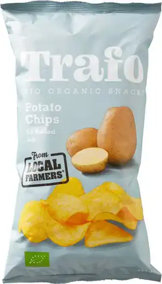 Aardappelchips zonder zout 125 g