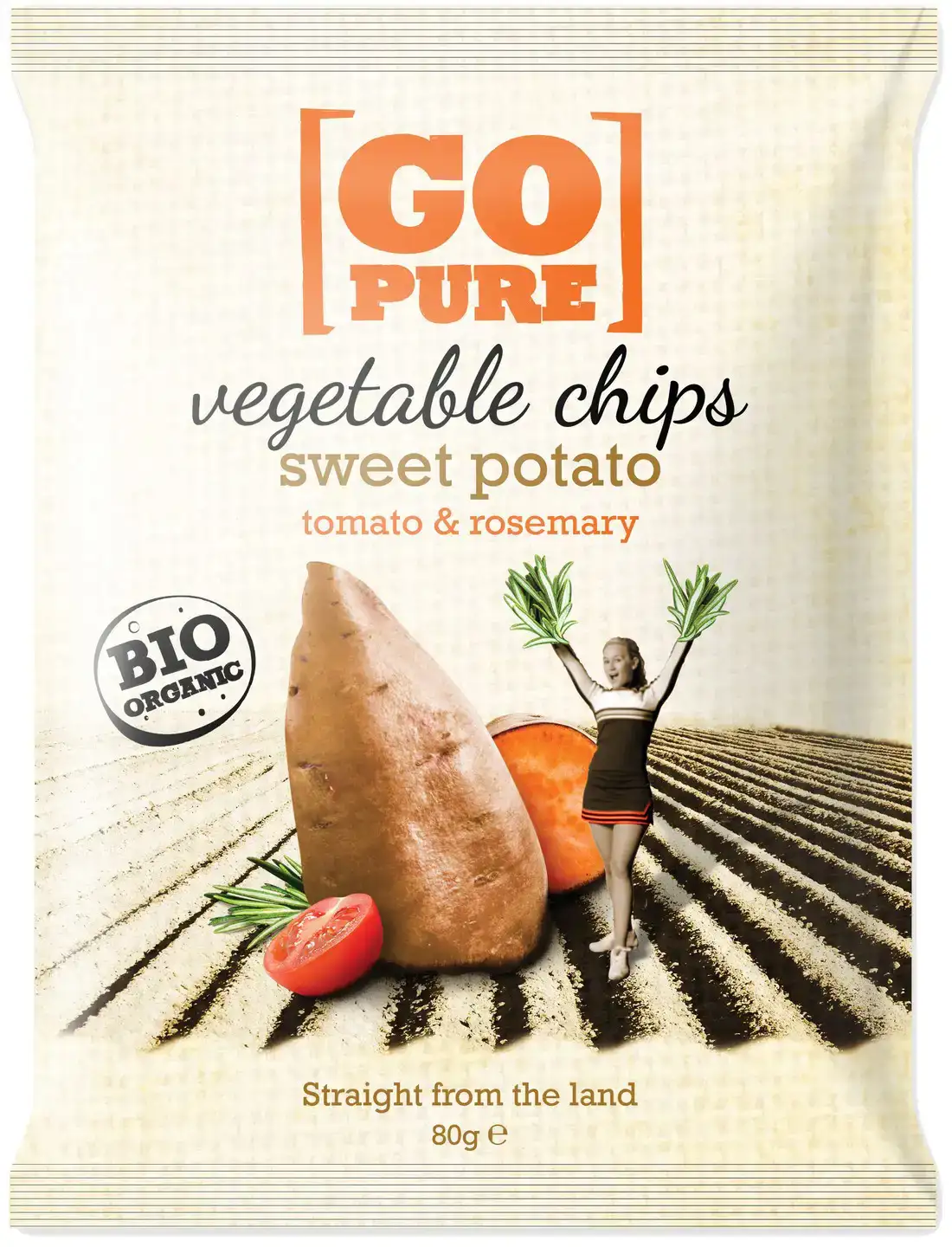 Groentechips zoete aardappel