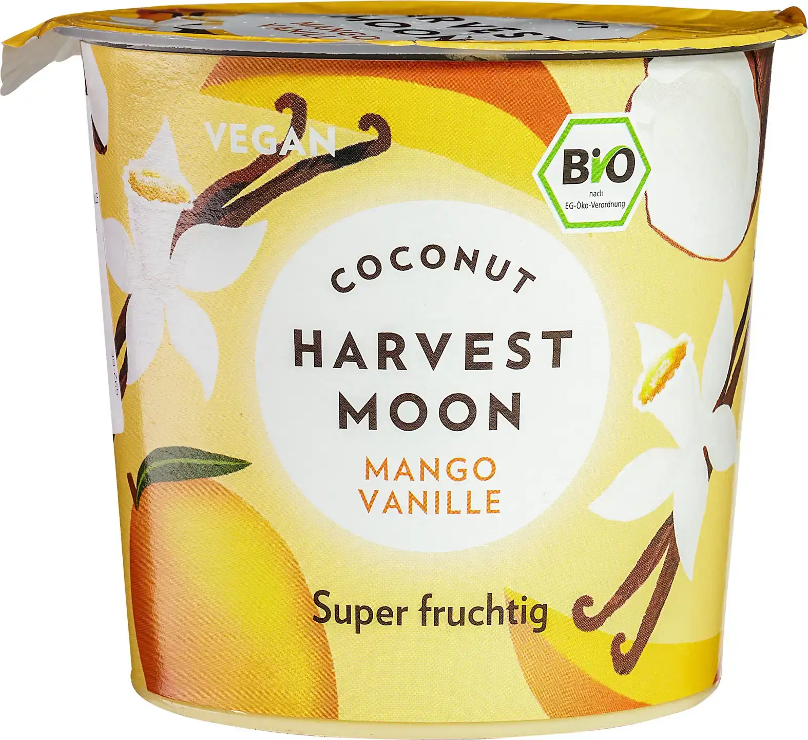 Plantaardige variatie op yoghurt kokos - mango vanille