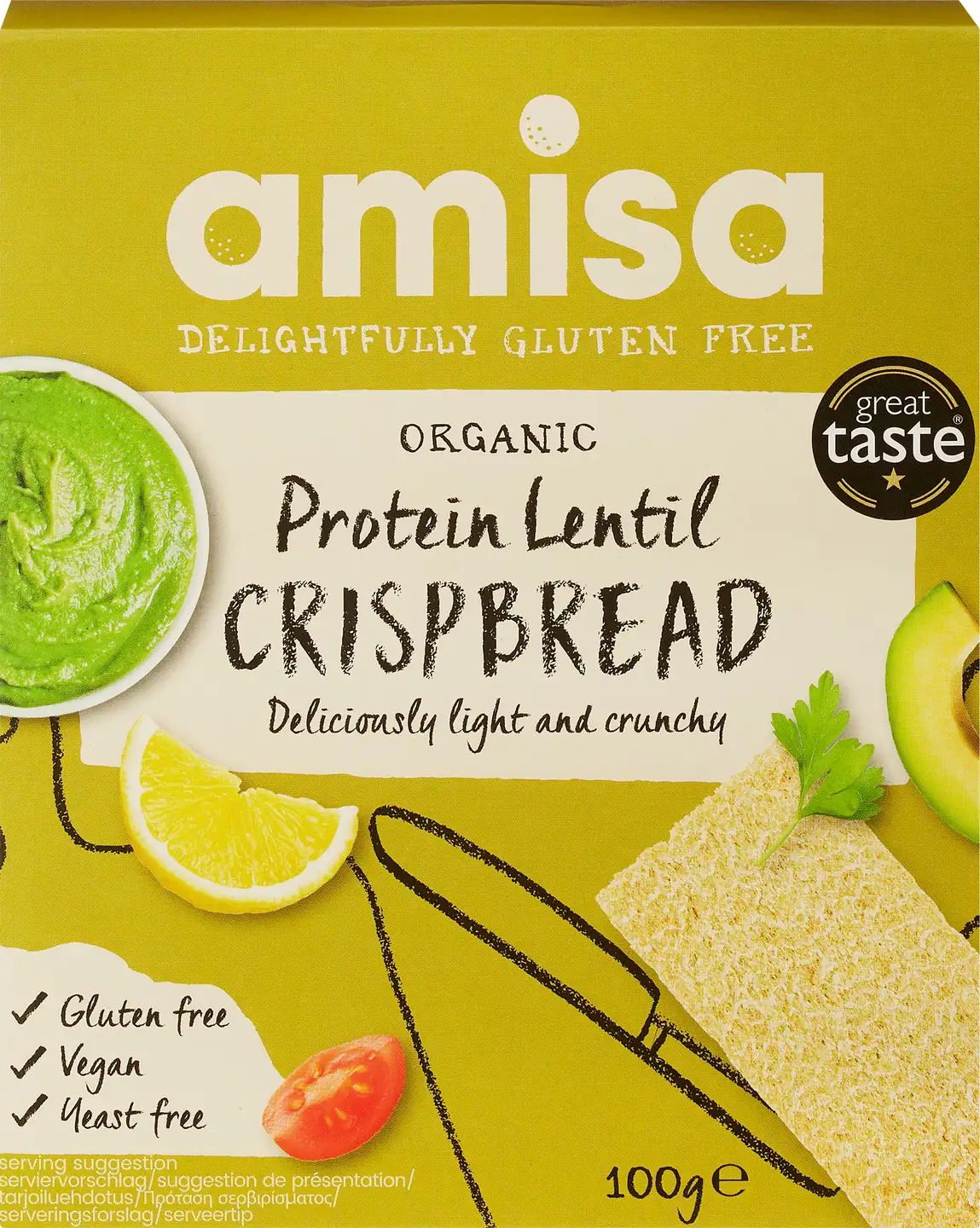 Glutenvrije proteïne linzencrackers