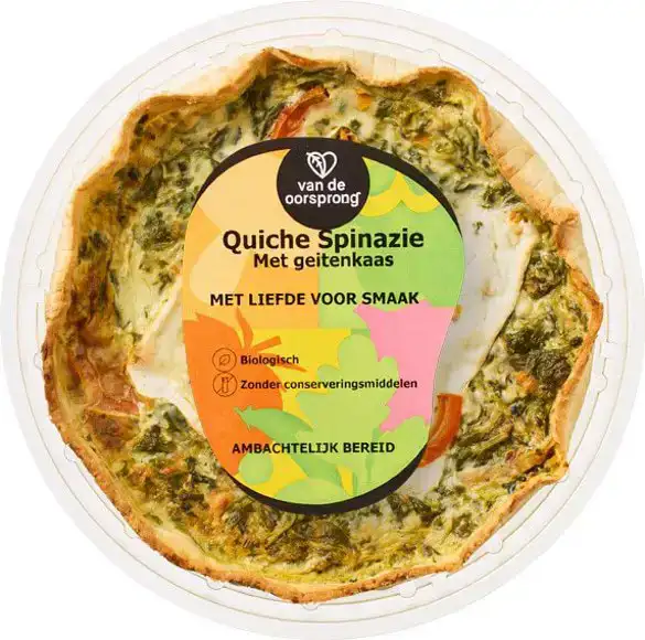 Quiche spinazie geitenkaas 350 g