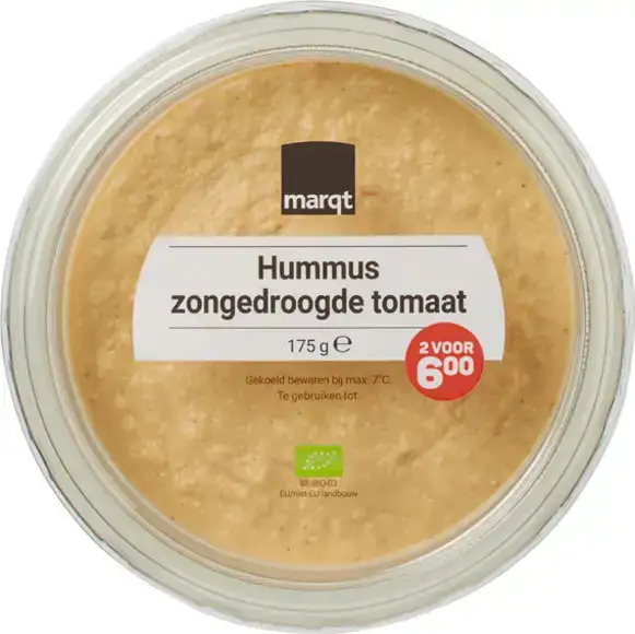 Hummus zongedroogde tomaat 175 g