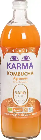 Kombucha citrus suikervrij 750 ml