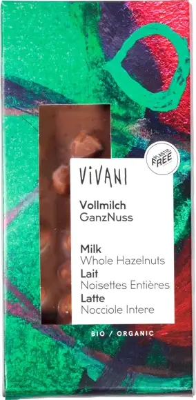 Melkchocolade hele hazelnoten 100 g