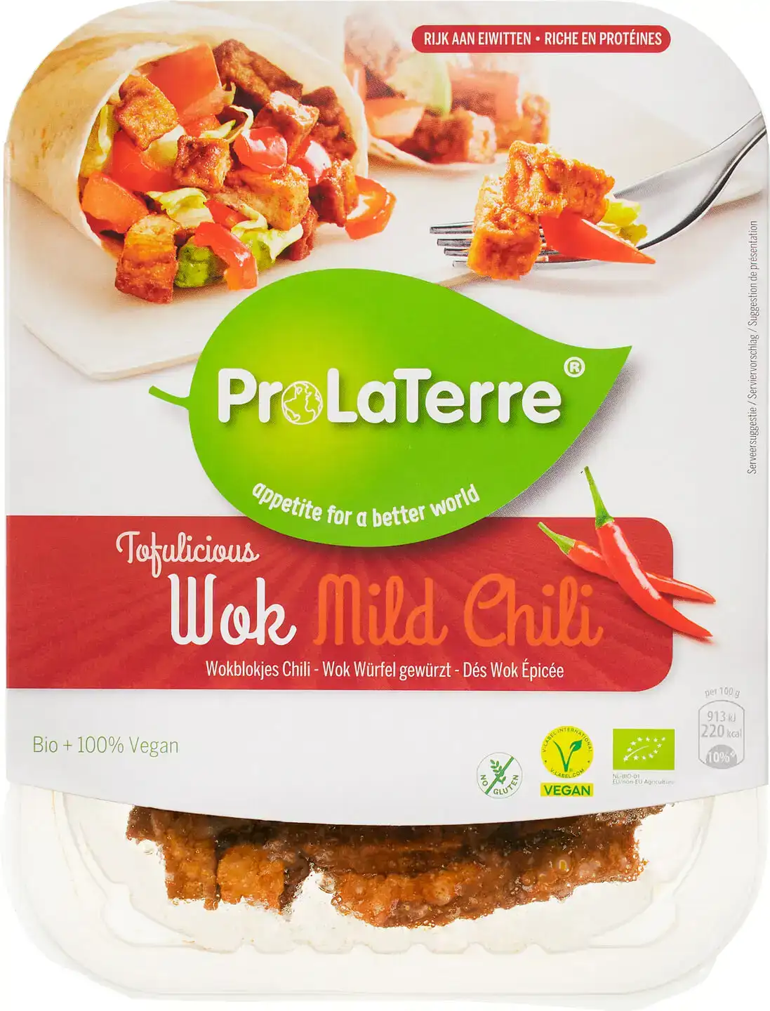 Tofu wokblokjes mild chili