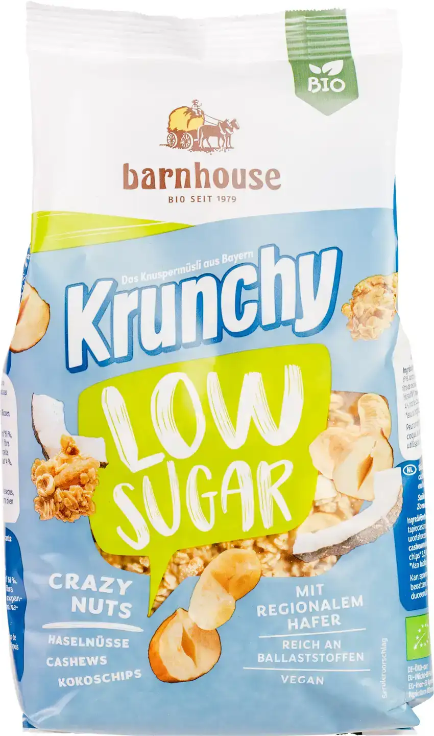 Low sugar muesli crazy nuts