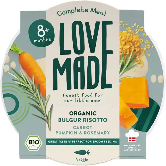 Babymaaltijd bulgur risotto 8+ mnd 185 g