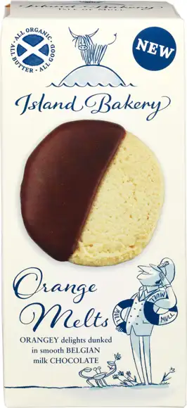 Sinaasappelkoekjes melkchocolade 133 g