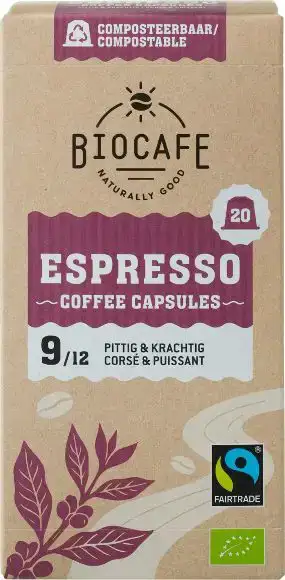 Koffiecapsules espresso 20 stuks