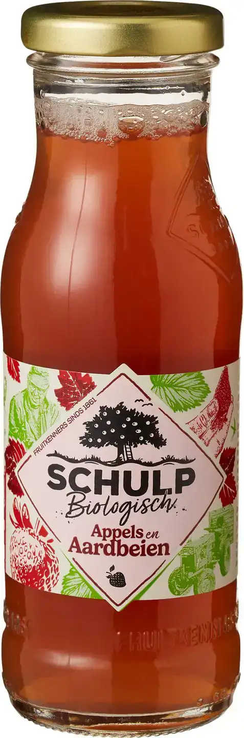 Appel- & aardbeiensap