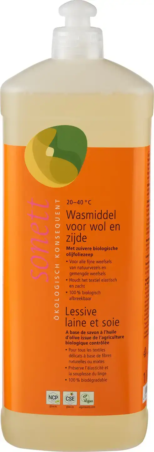 Wasmiddel wol & zijde olijfoliezeep
