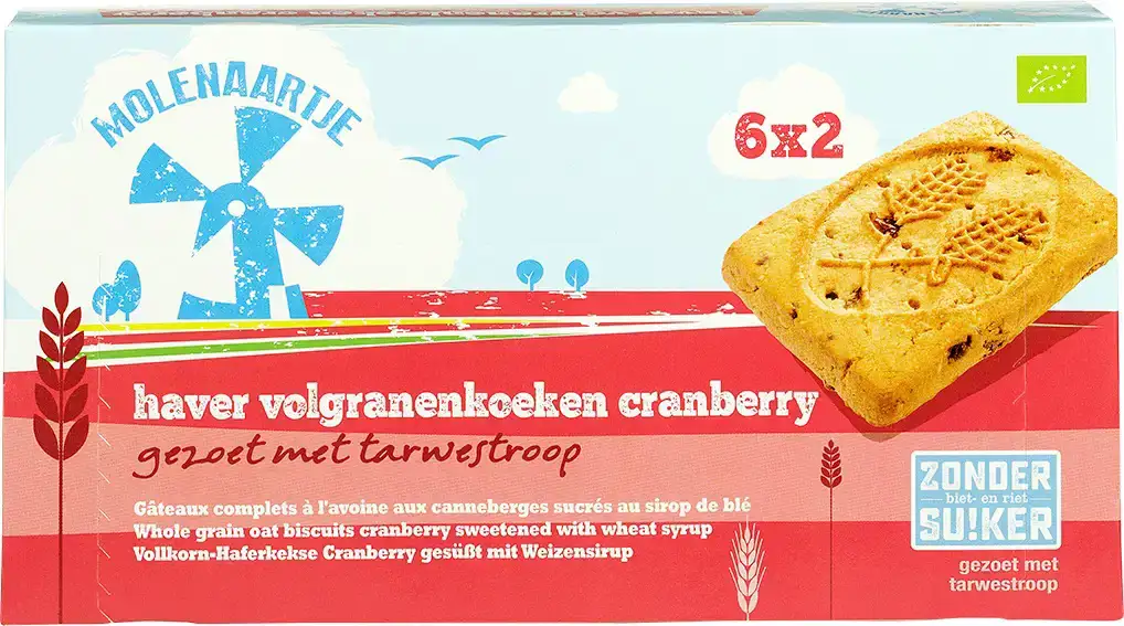 Haverkoeken cranberry