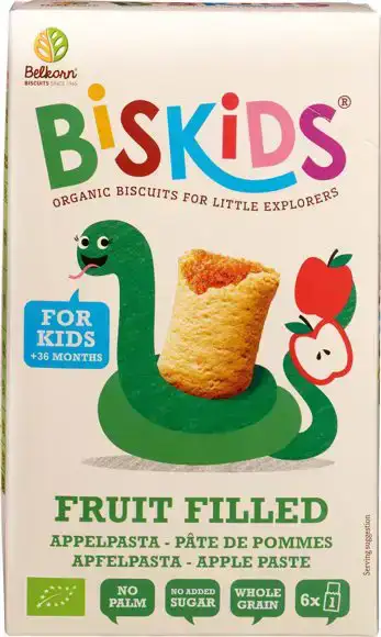 Biskids koek appel 120 g