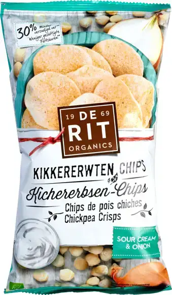 Kikkererwtenchips sour cream onion 75 g