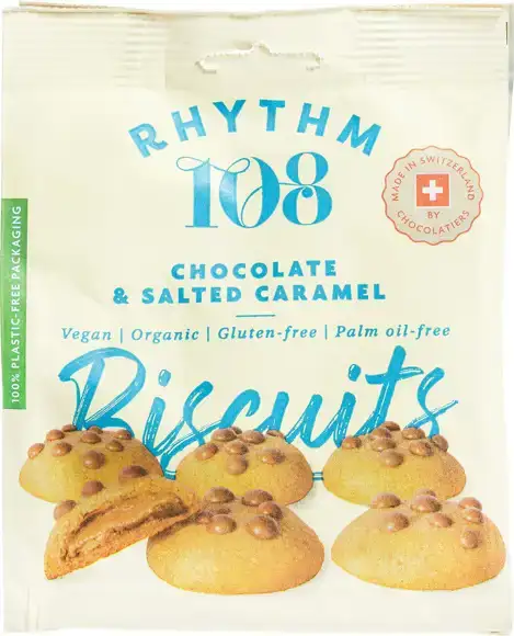 Chocolate & salted caramel biscuits 135 g