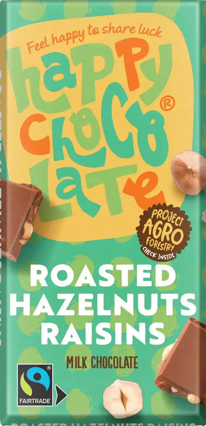 Melkchocolade 37% hazelnoot rozijnen