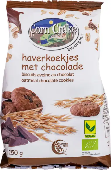 Haverkoekjes met chocolade 150 g