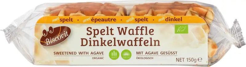 Speltwafels met agave 150 g