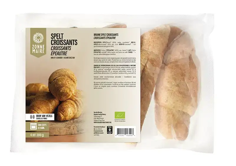 Spelt Croissant 4 stuks