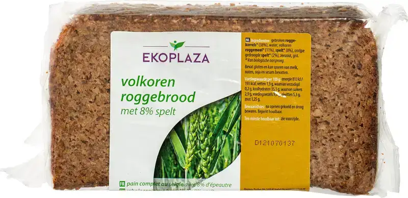 Volkoren roggebrood spelt 500 g