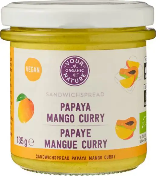 Sandwichspread papaya mango curry 135 g
