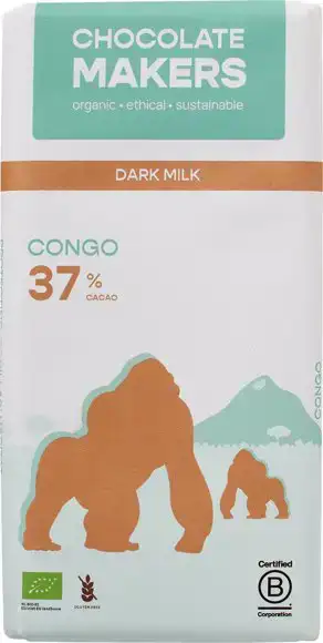 Donkere melkchocolade Congo 37% 80 g
