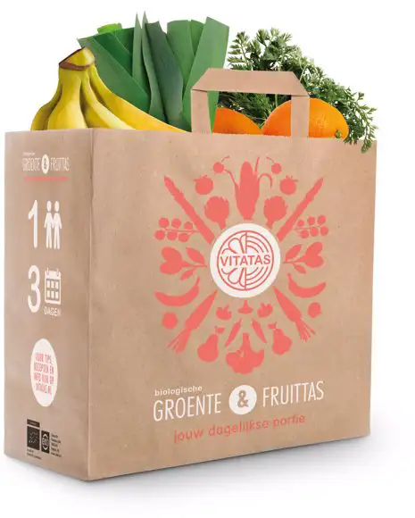 Groente- en fruittas 1-persoons 1 stuks