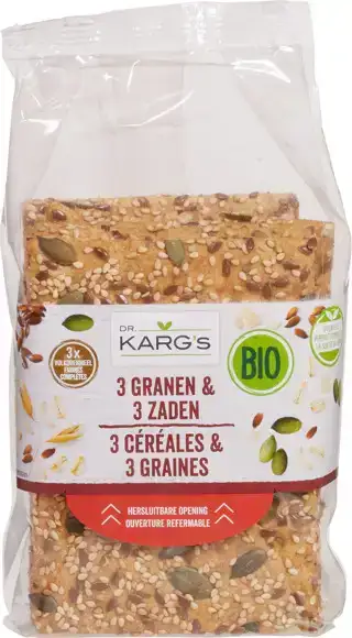 3 granen & zaden crackers 200 g