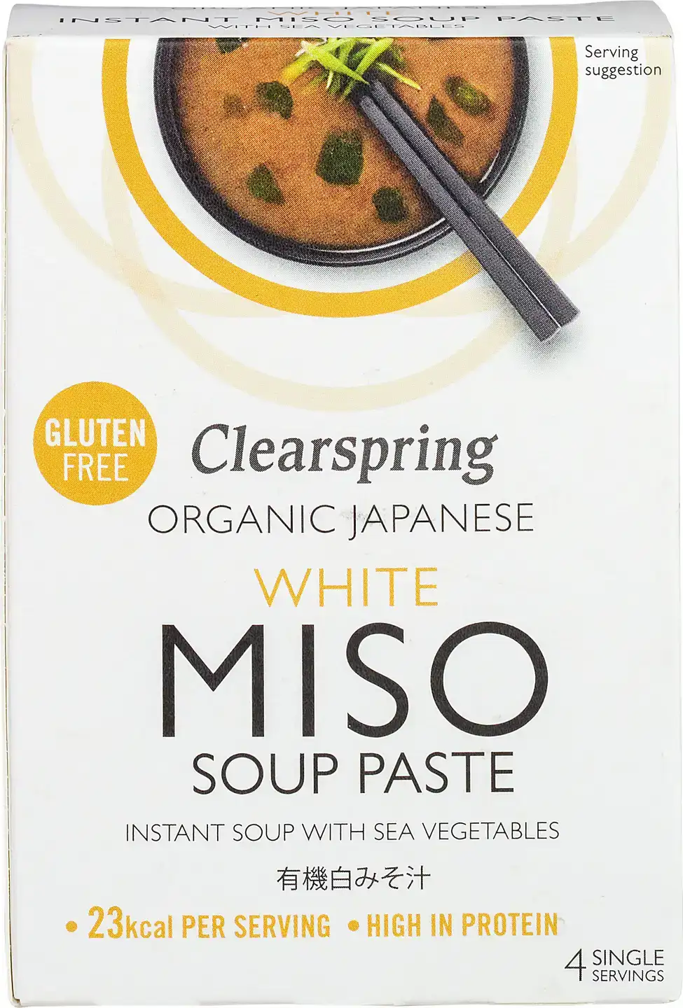 White miso soup paste