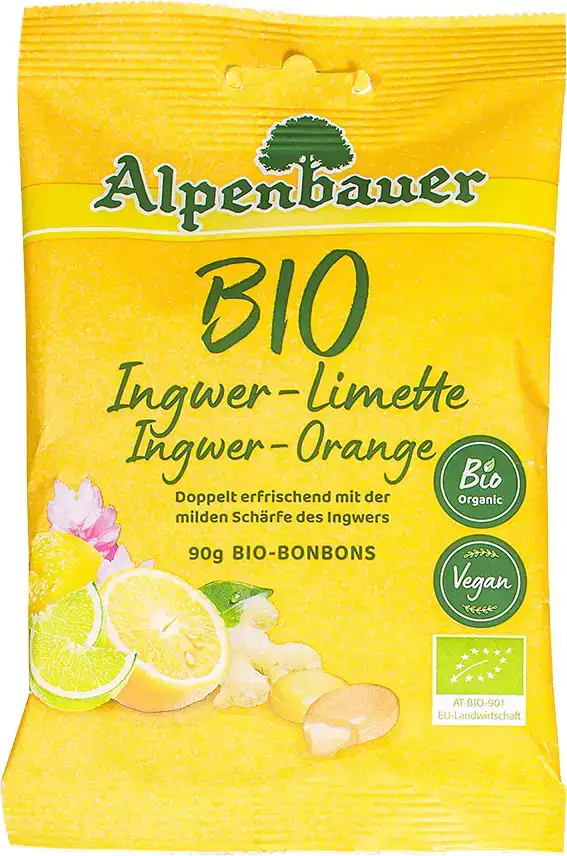 Gember-sinaasappel/limoen bonbons