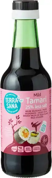Milde tamari 25% minder zout 250 ml