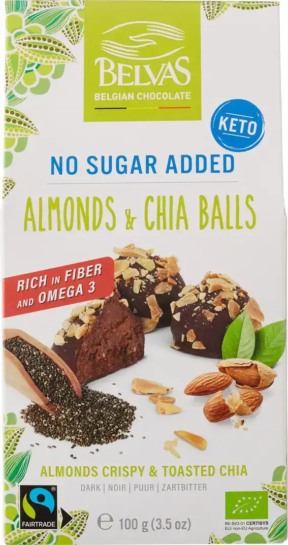 Chocolade balls amandel & chia