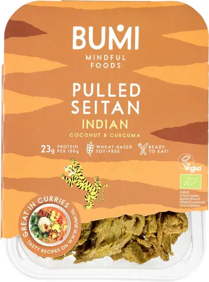 Pulled seitan Indiaas 175 g