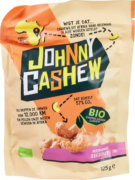 Cashewnoten honing zeezout 125 g
