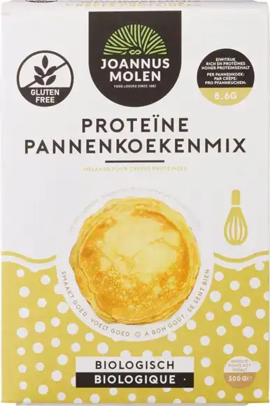 Pannenkoekenmix proteine glutenvrij 300 g