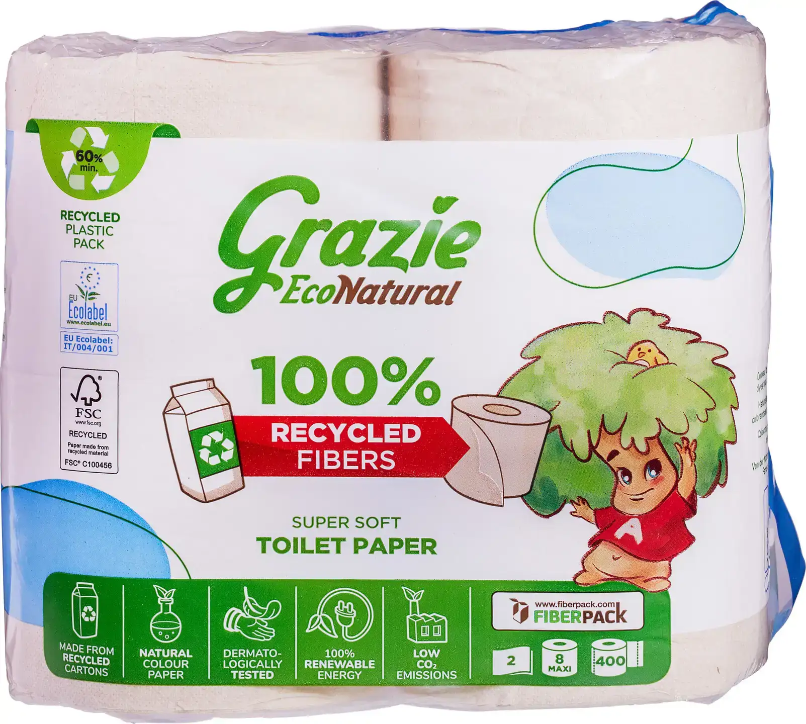 Toiletpapier 2-laags 8 rol