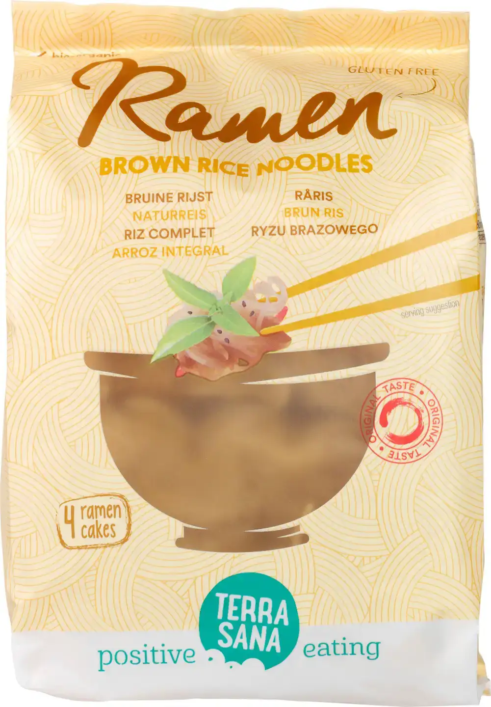 Ramen bruine rijstnoedels
