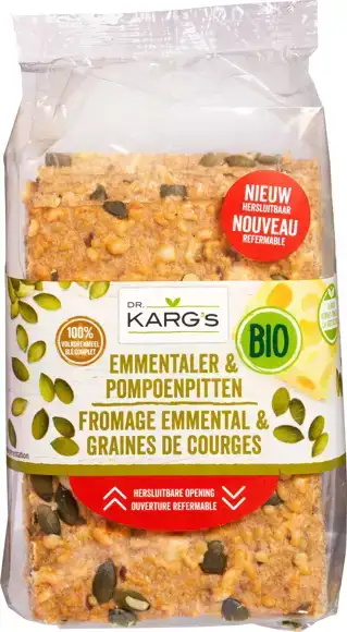 Kaas-pompoenpit crackers 200 g