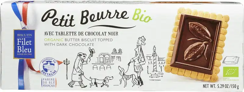 Boterbiscuit pure chocolade 150 g