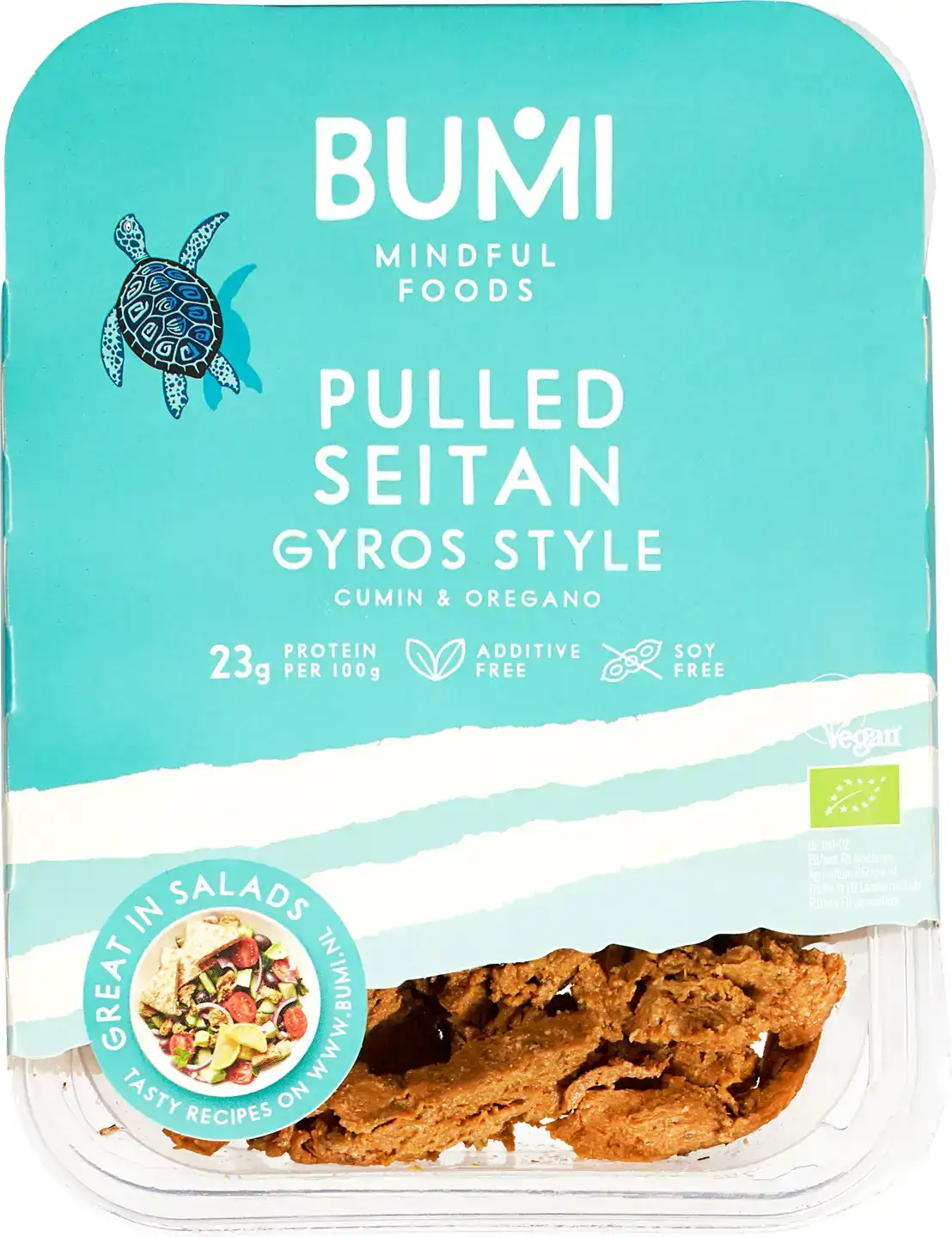 Pulled seitan gyros style