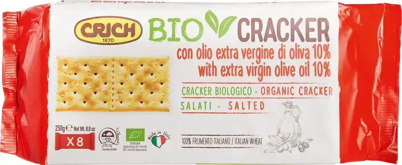 Extra vergine olijfolie crackers gezouten 250 g