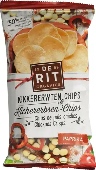 Kikkererwtenchips paprika 75 g